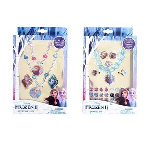 Disney Frozen Jewelry Set Necklace Bracelet Earrings Rings Girls Accessories Lot